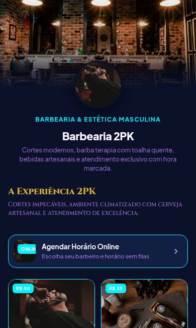 Minisite Barbearia 2PK